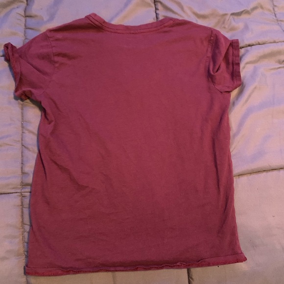 burgundy short top - Picture 3 of 3